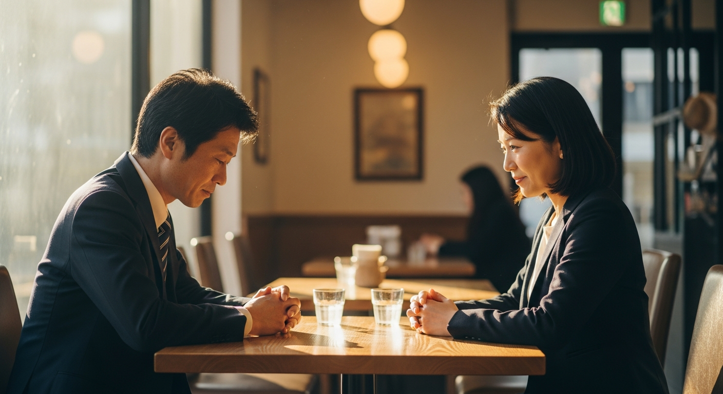 好きな気持ちを抑える 既婚者同士の『既婚者同士で好きな気持ちを抑えられないあなたへ』を示すイメージ