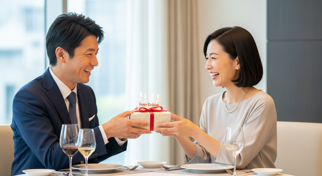 誕生日プレゼント 既婚者同士の解説イメージ