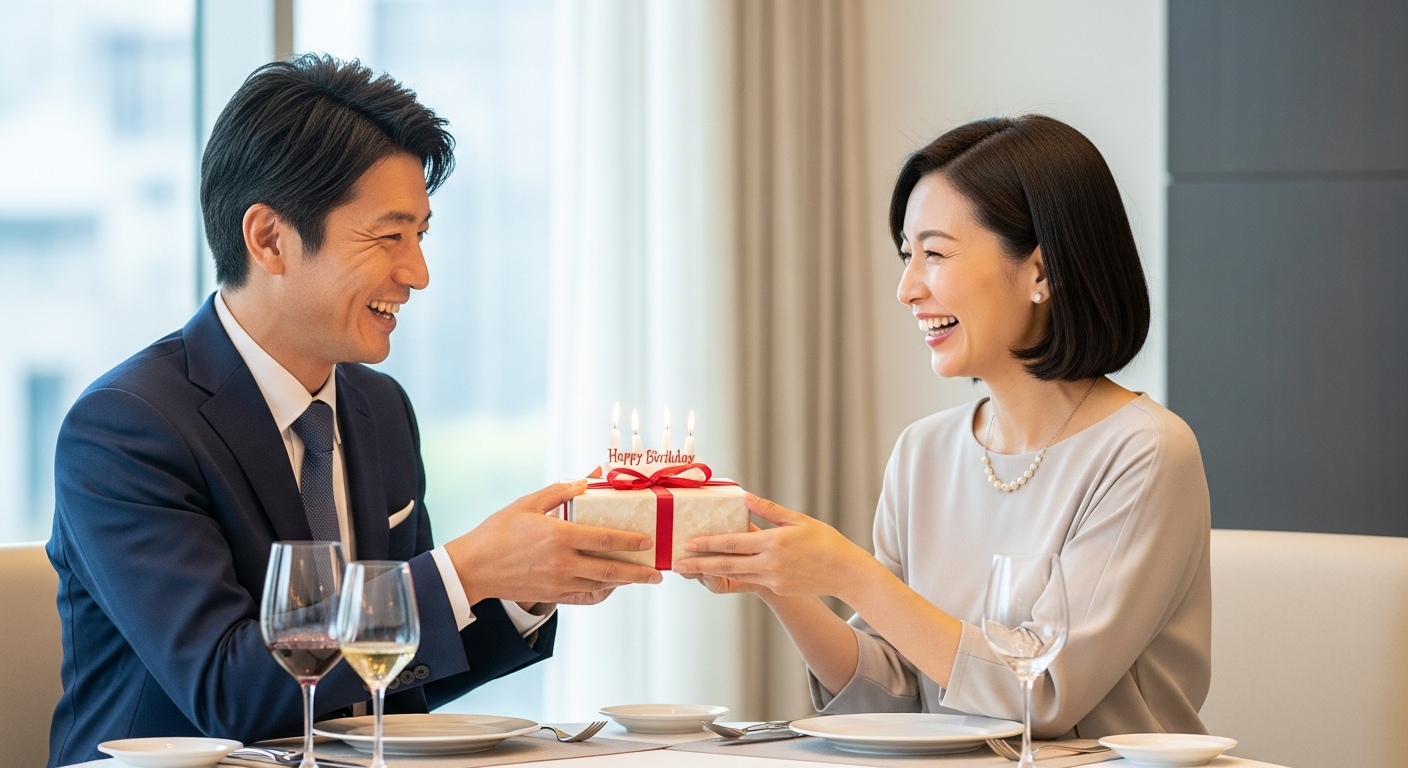 誕生日プレゼント 既婚者同士の解説イメージ