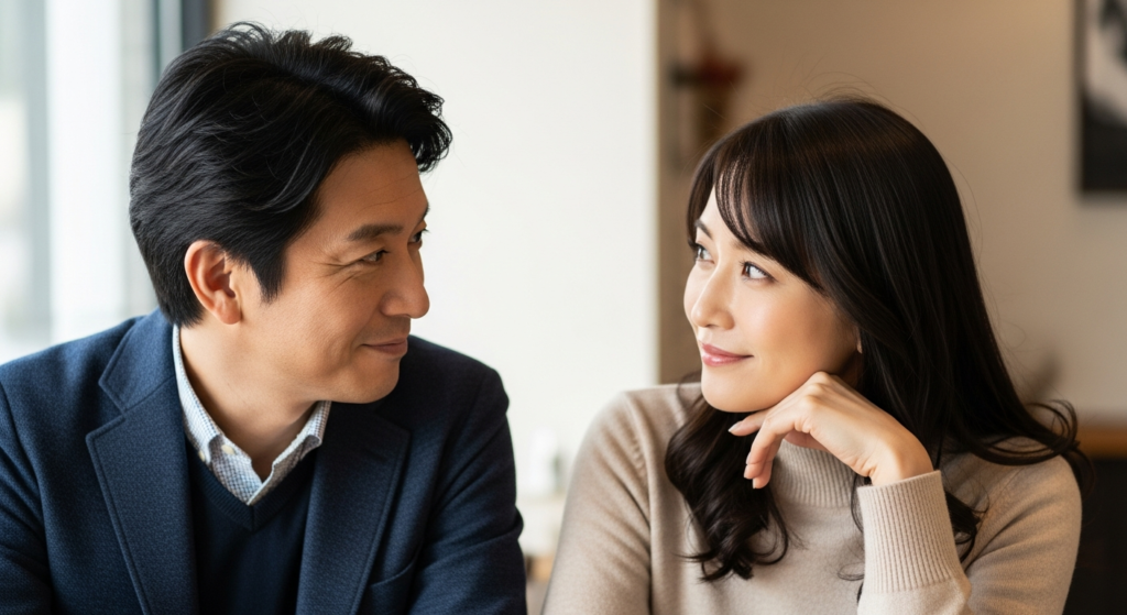 既婚男性が好きな女性にとる態度の解説イメージ