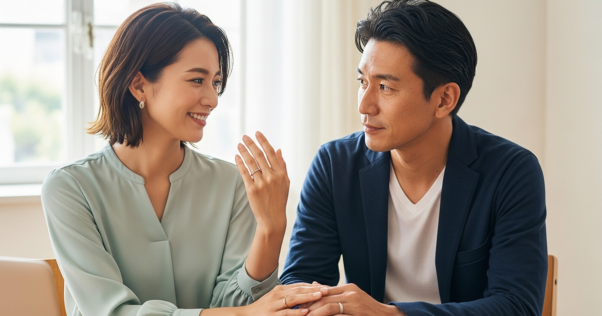 既婚者同士　手をつなぐの解説イメージ