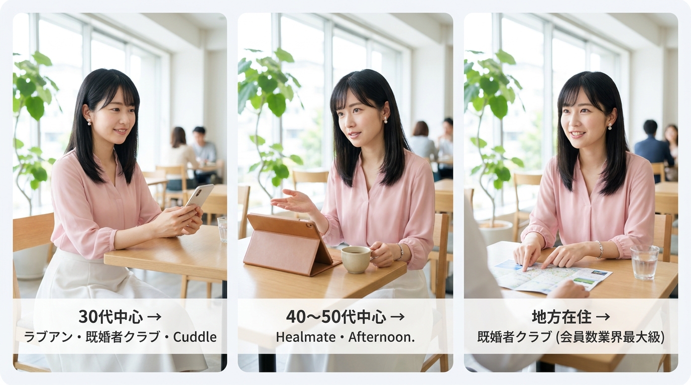 年齢層・地域で選ぶ