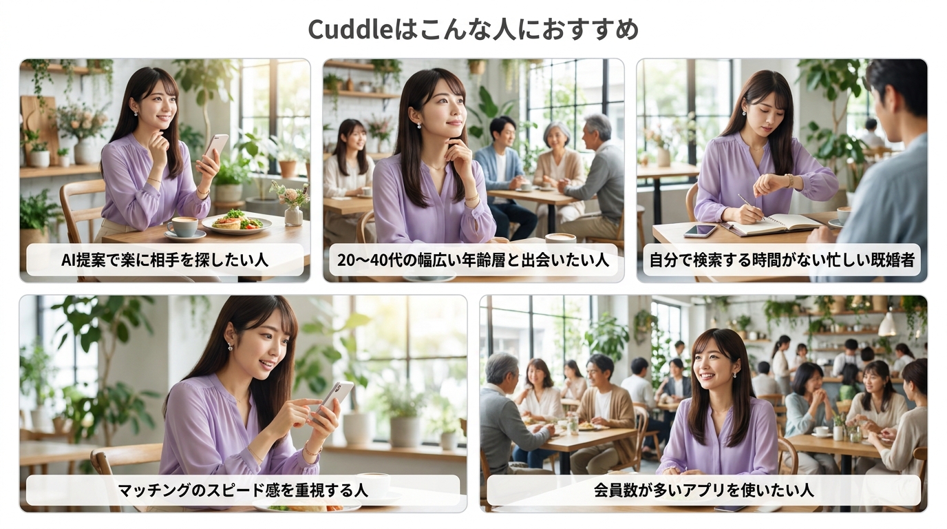 Cuddleはこんな人におすすめ