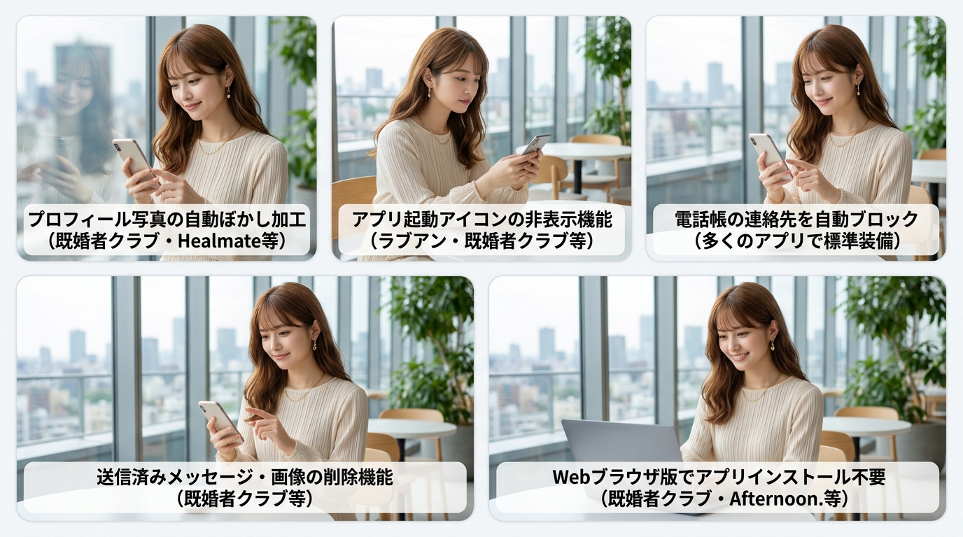 身バレ防止とプライバシー保護が最優先